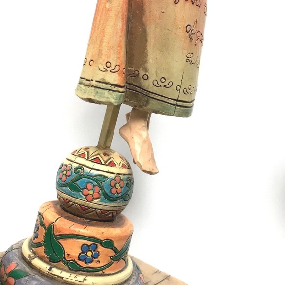 Angel Hallelujah Figurine Luke 2:10 Looks Like Carved Wood Resin - Picture 5 of 12